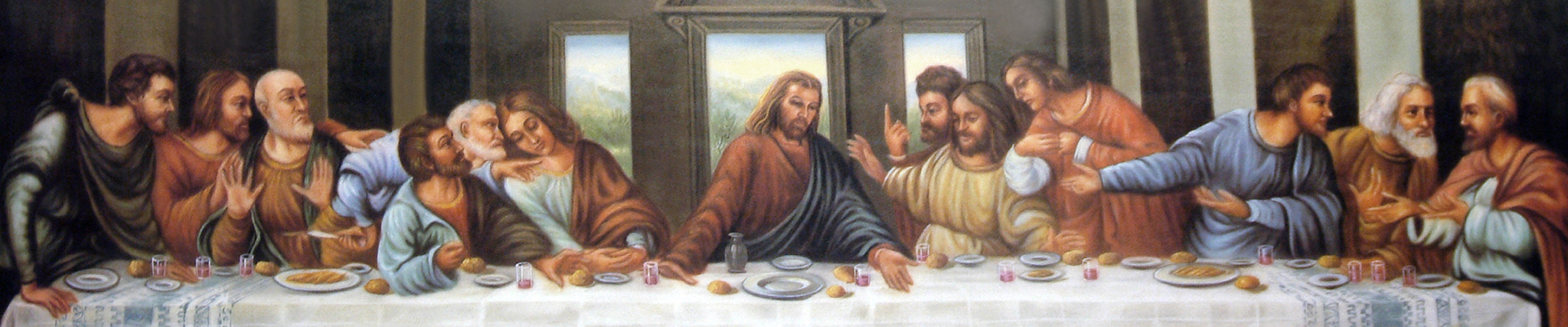 P 121 Last Supper FULL COUCH PRINT